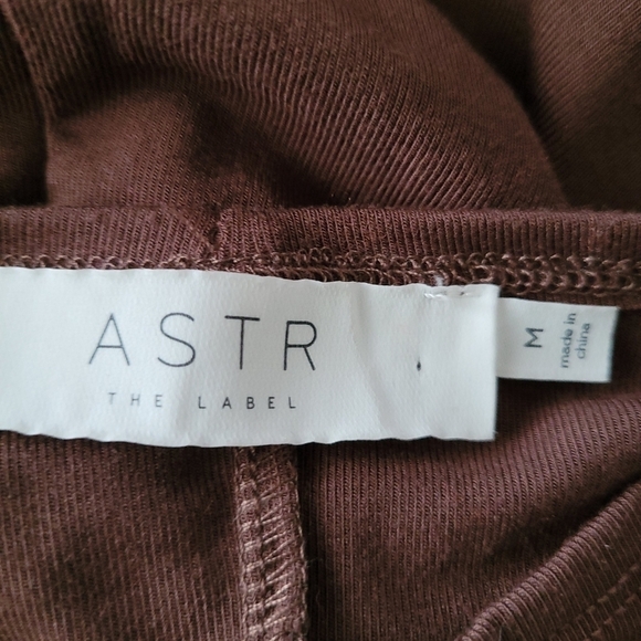 ASTR THE LABEL Reseda Long Sleeve Cutout Tie Waist Top in Brown - Picture 11 of 12